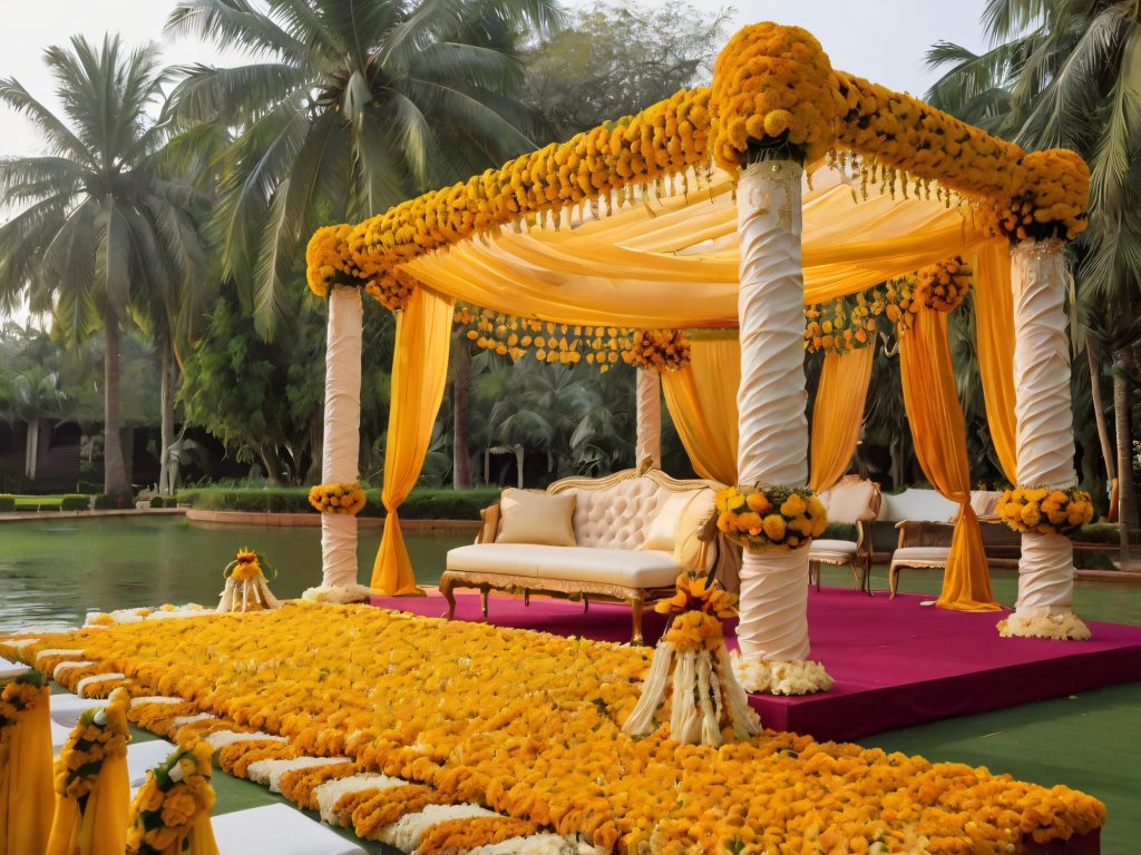 Haldi function decor