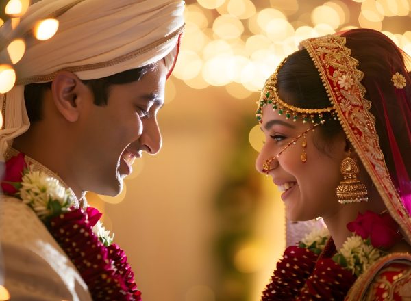 Groom and Bride in Aliganj